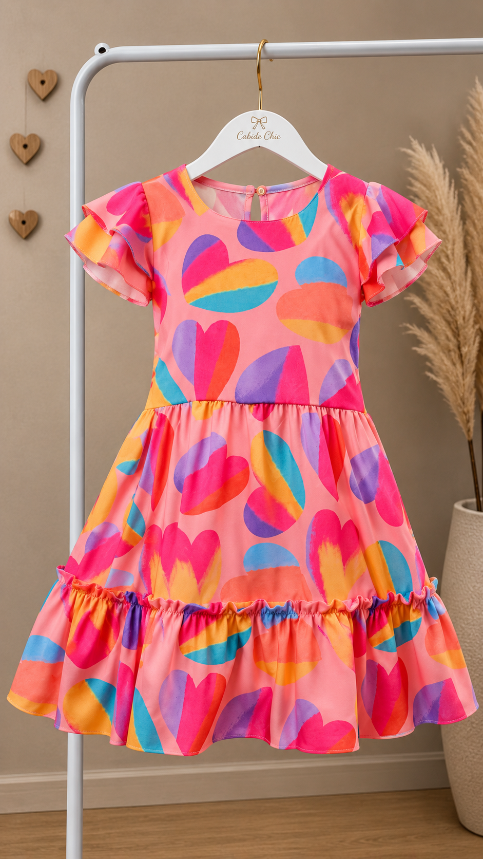Vestido Michela Corações
