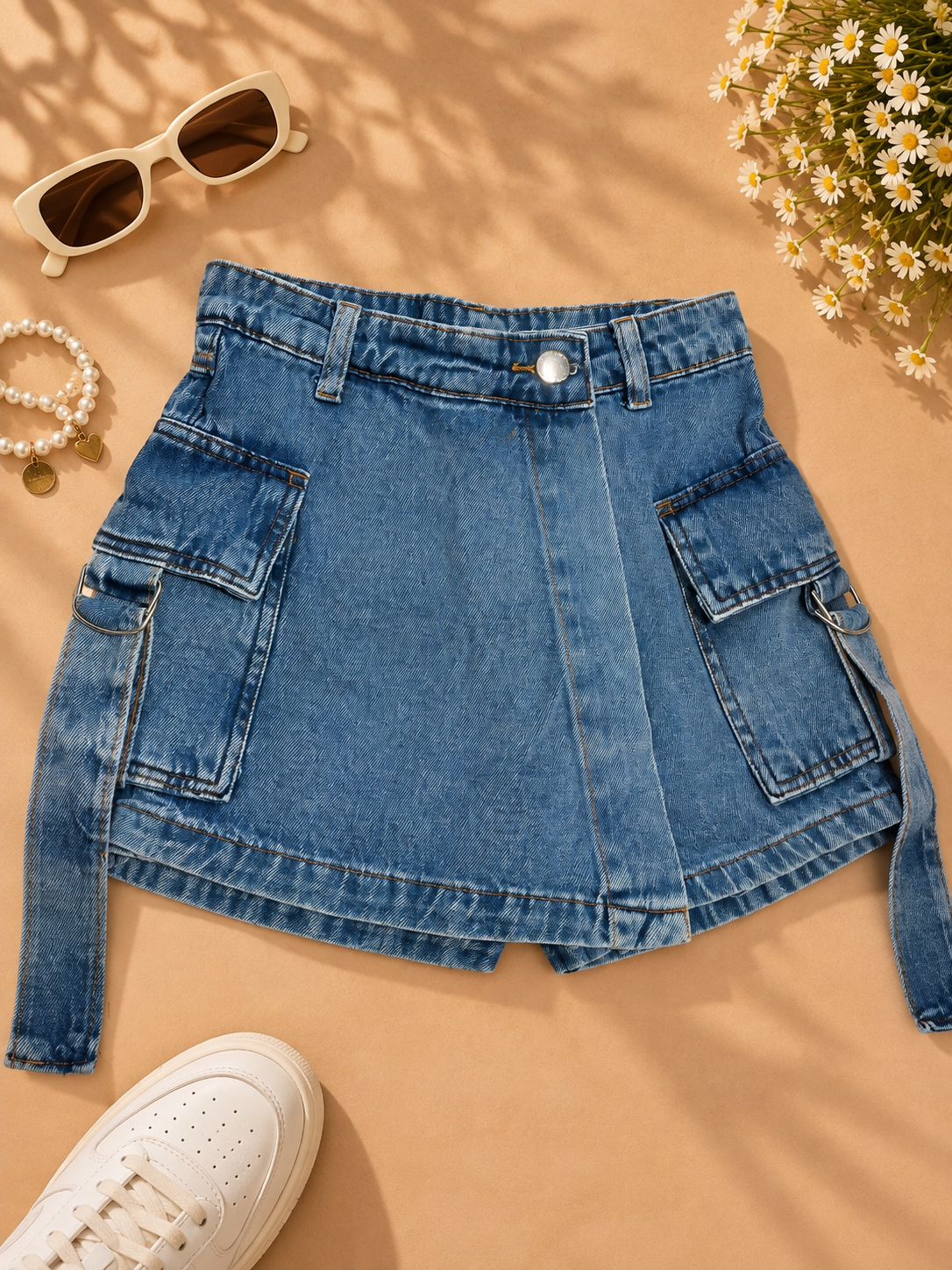 Short saia jeans 0020