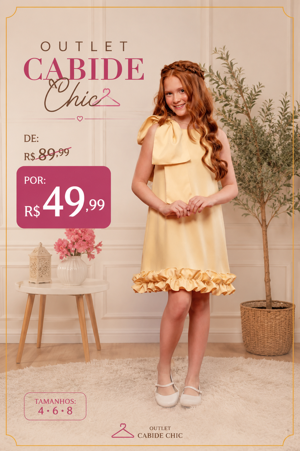 Vestido Cecília AMARELO