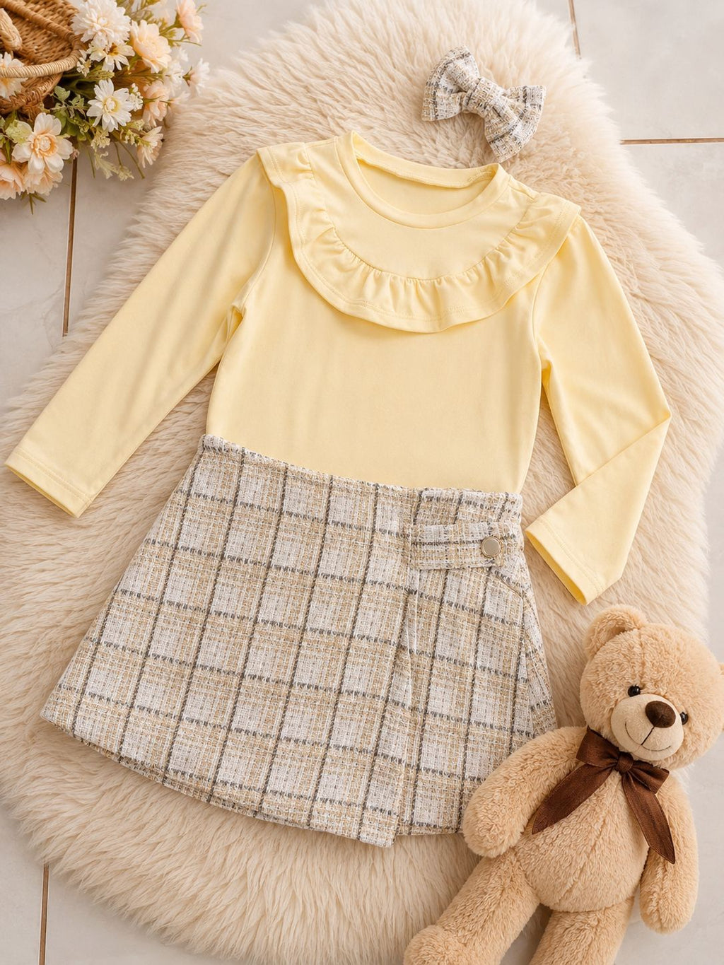 Conjunto Amélie bege