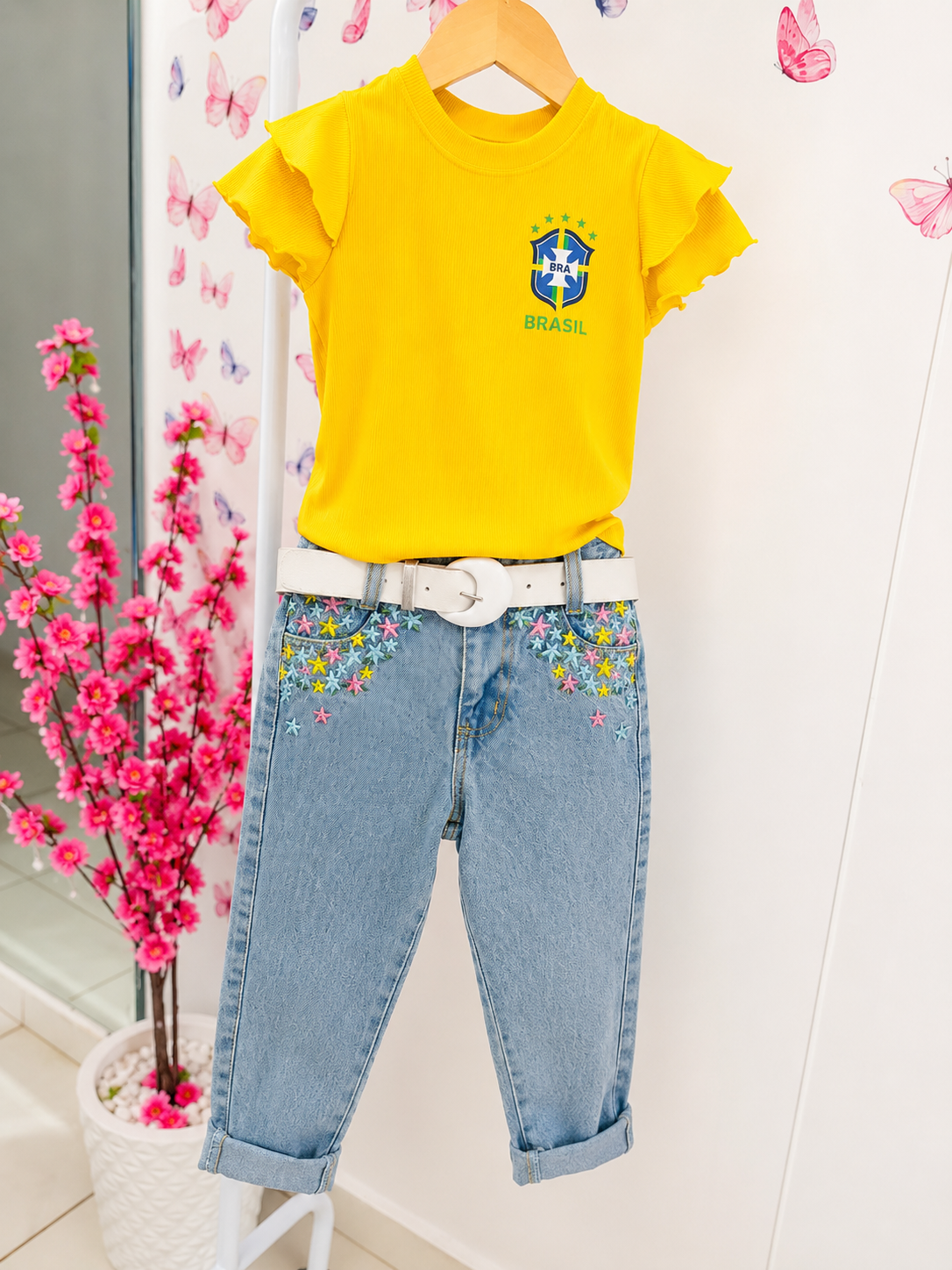 Calça + T-shirt Brasil 🇧🇷
