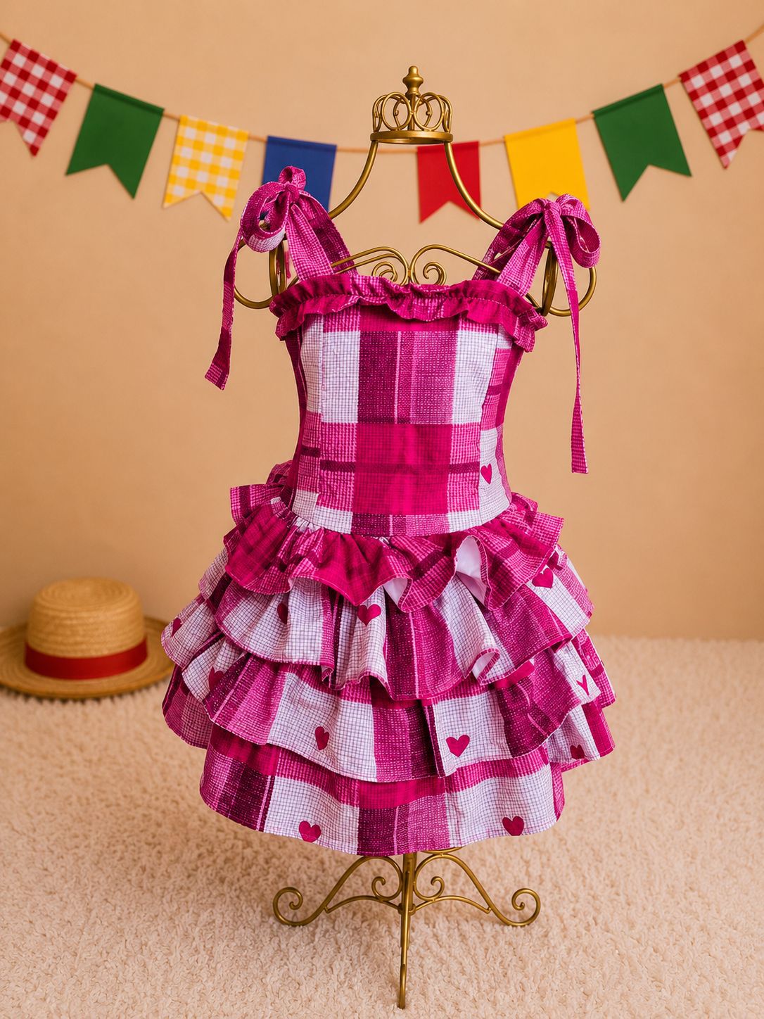Vestido Maria Xadrez Love
