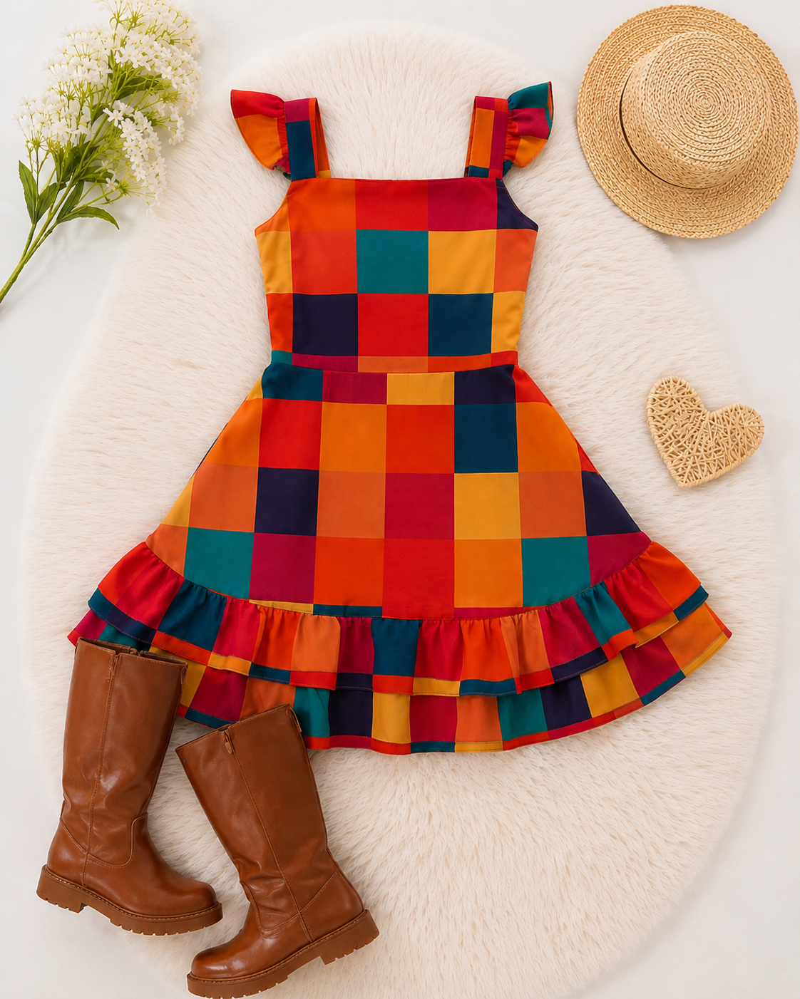 Vestido xadrez mariah