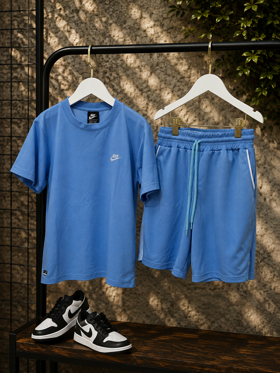Conjunto Dry Fit Nike azul