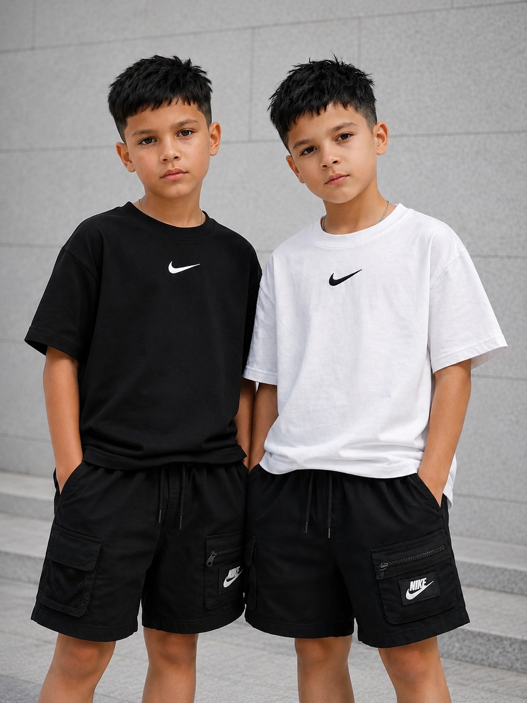 Conjunto - bermuda e Camiseta Over NK