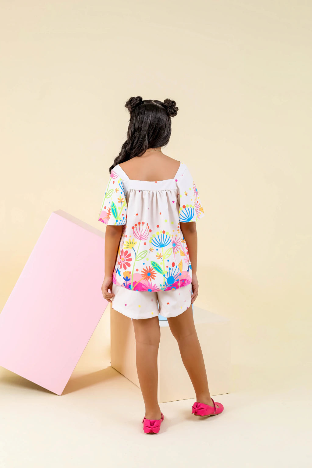 Conjunto  Mili Jardim Em Cores