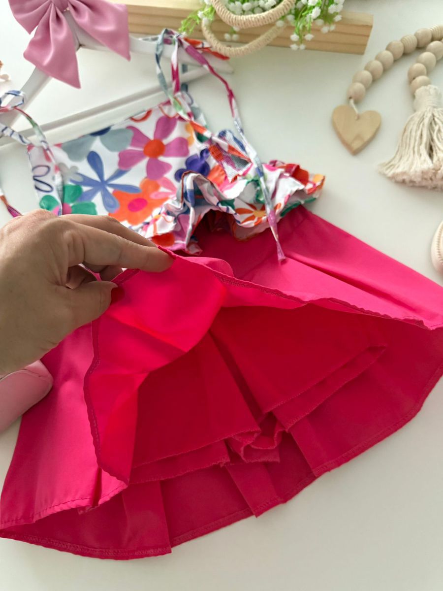 Combinadinho Peplum Lastex Anna (Floral)