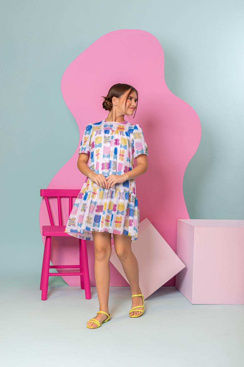 PROMOÇÃO-Vestido Lulu  Borboletas