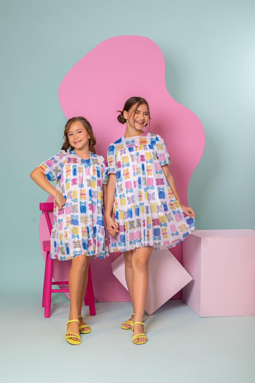 PROMOÇÃO-Vestido Lulu  Borboletas