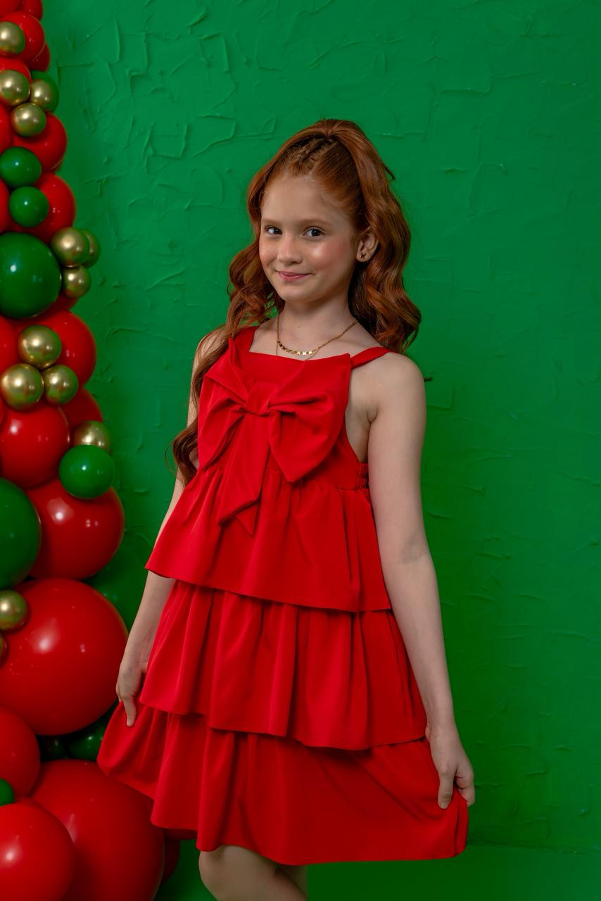 Vestido laço vermelho