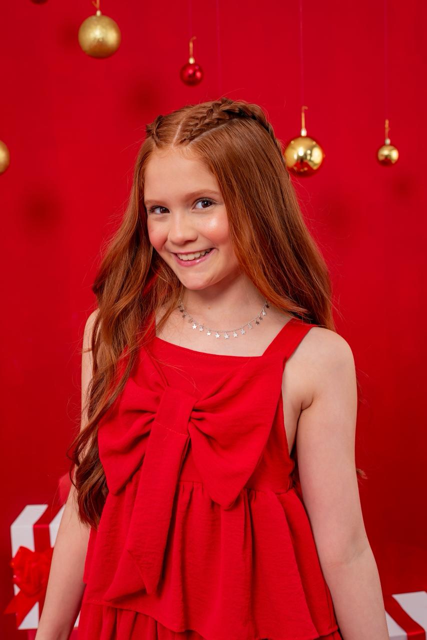 Vestido laço vermelho