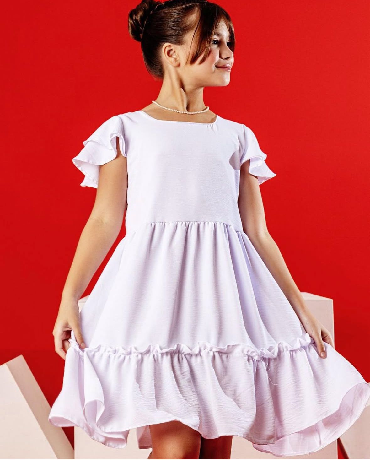 PROMOÇÃO-Vestido Michelle Branco