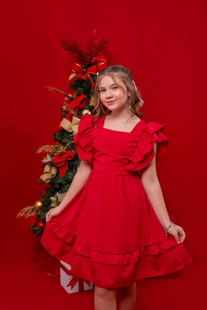 Vestido realeza VERMELHO