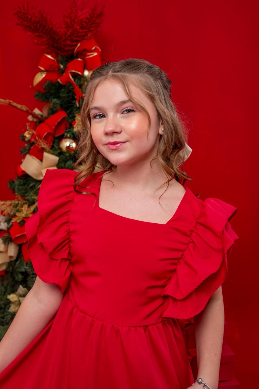 Vestido realeza VERMELHO