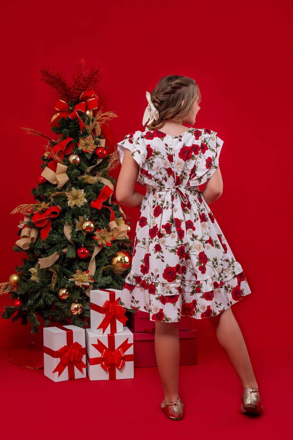 Vestido realeza floral