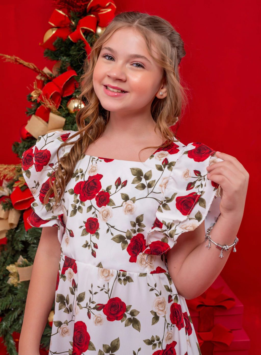 Vestido realeza floral