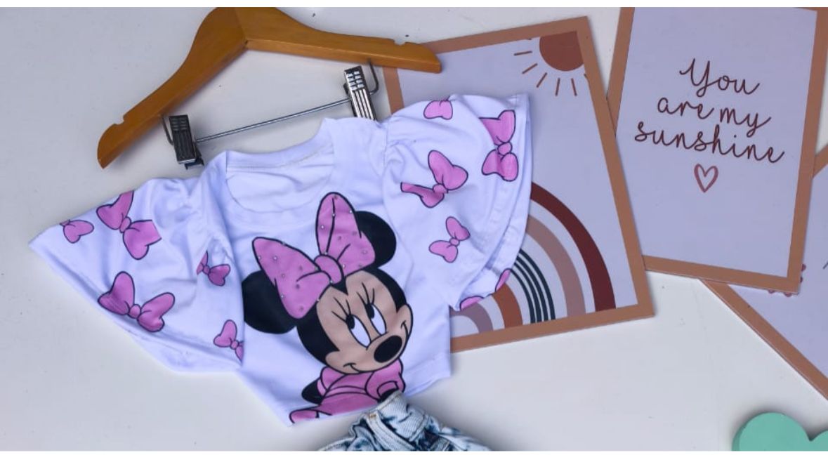 Blusa godê minnie lacinho