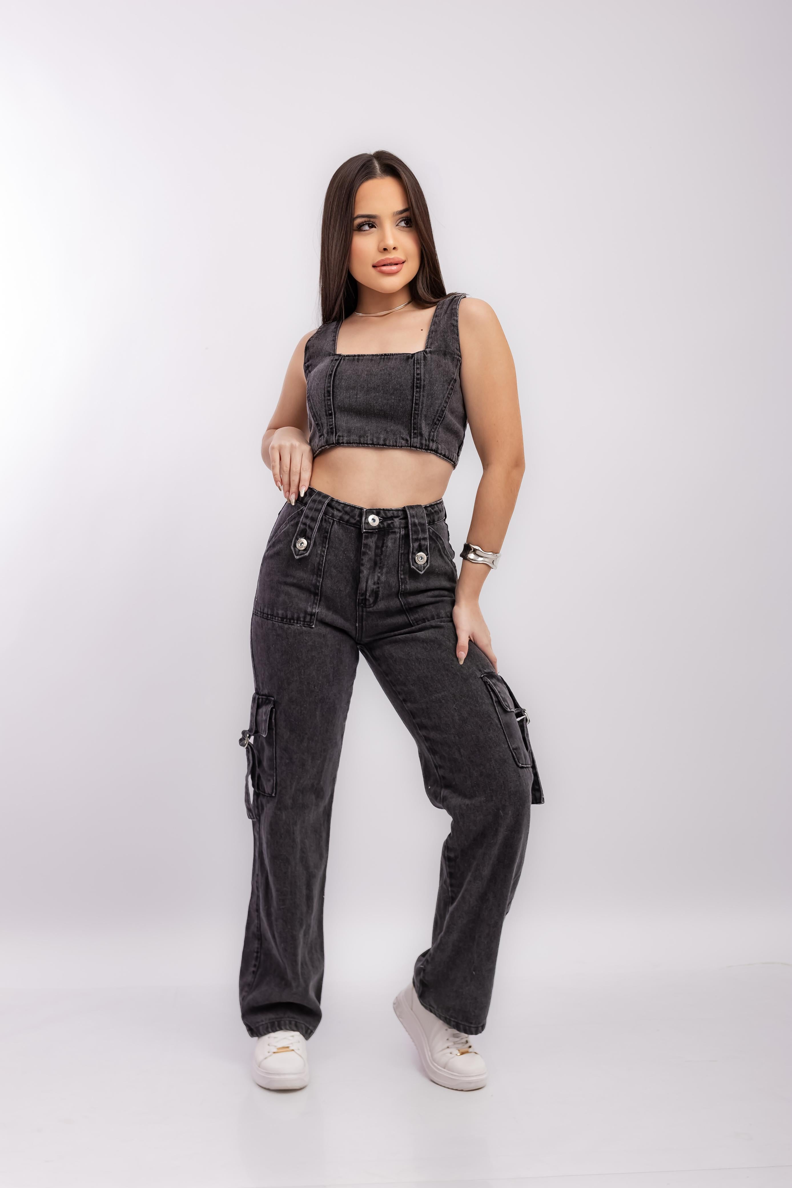 Calça Cargo Black Marmorizada – Ref. 023