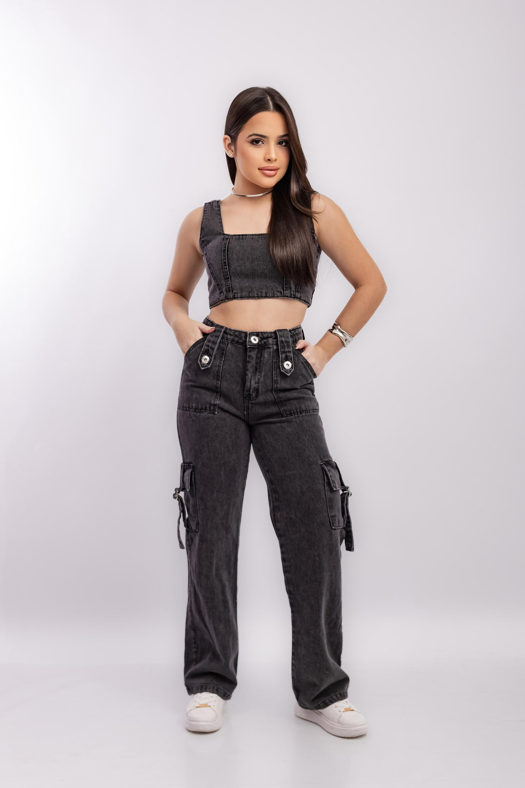 Calça Cargo Black Marmorizada – Ref. 023