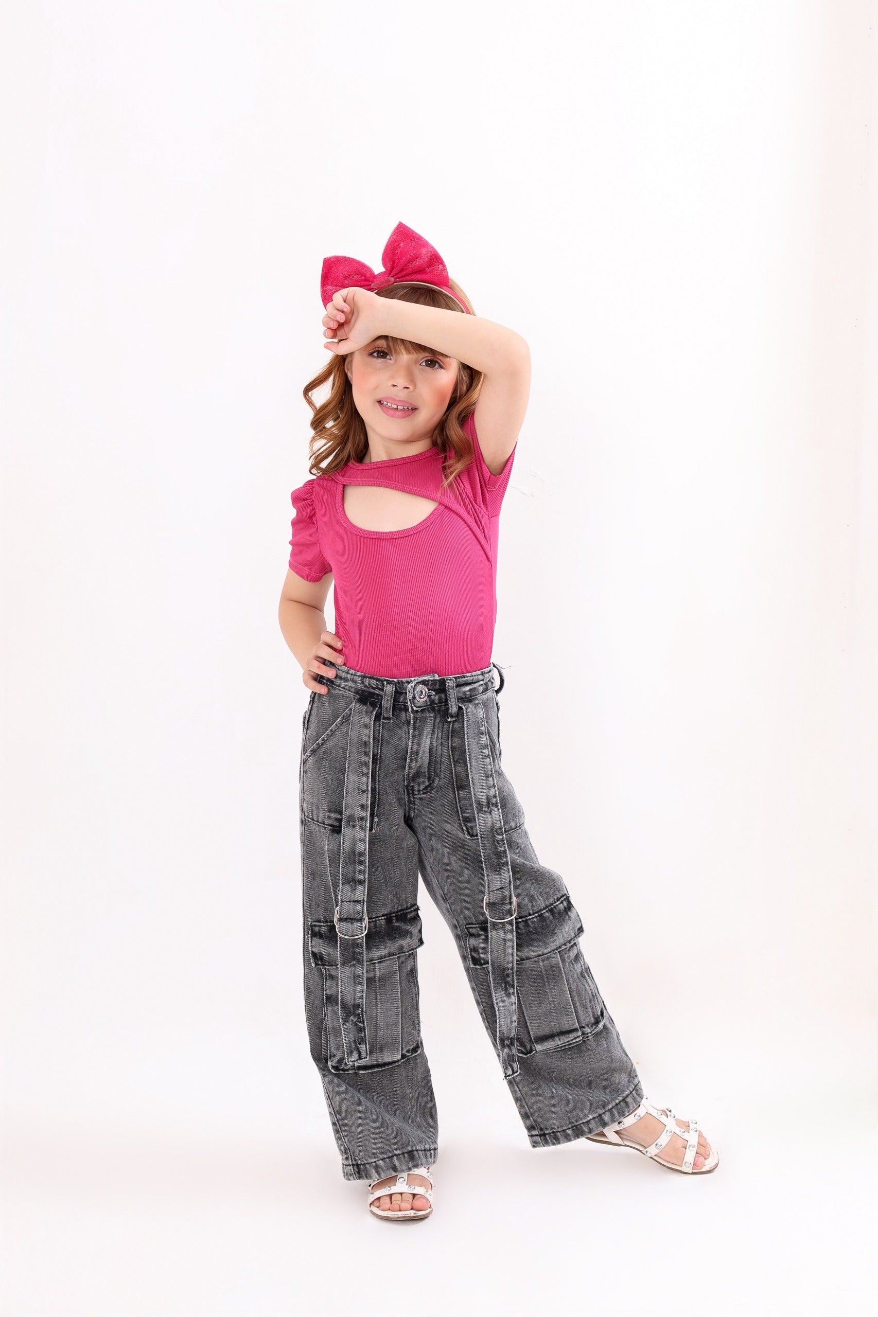 CALÇA BLACK INFANTIL (PRETO MARMORIZADO)