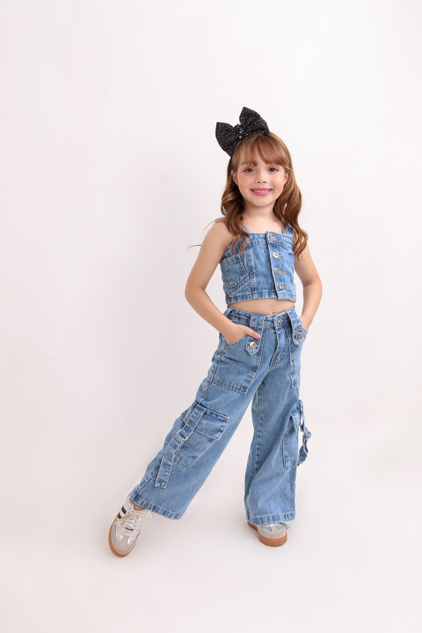 Calça jeans -elastico na cintura 026