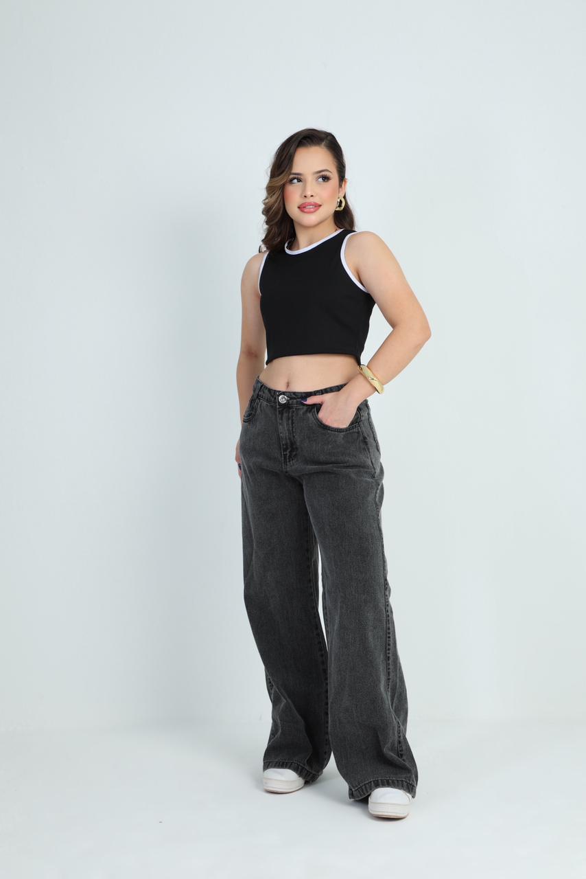 Calça Wide Leg Black – Ref. 186