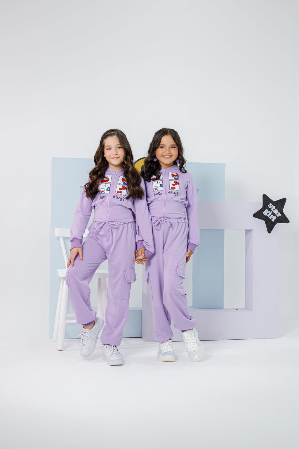 Conjunto HelloKitty lilás