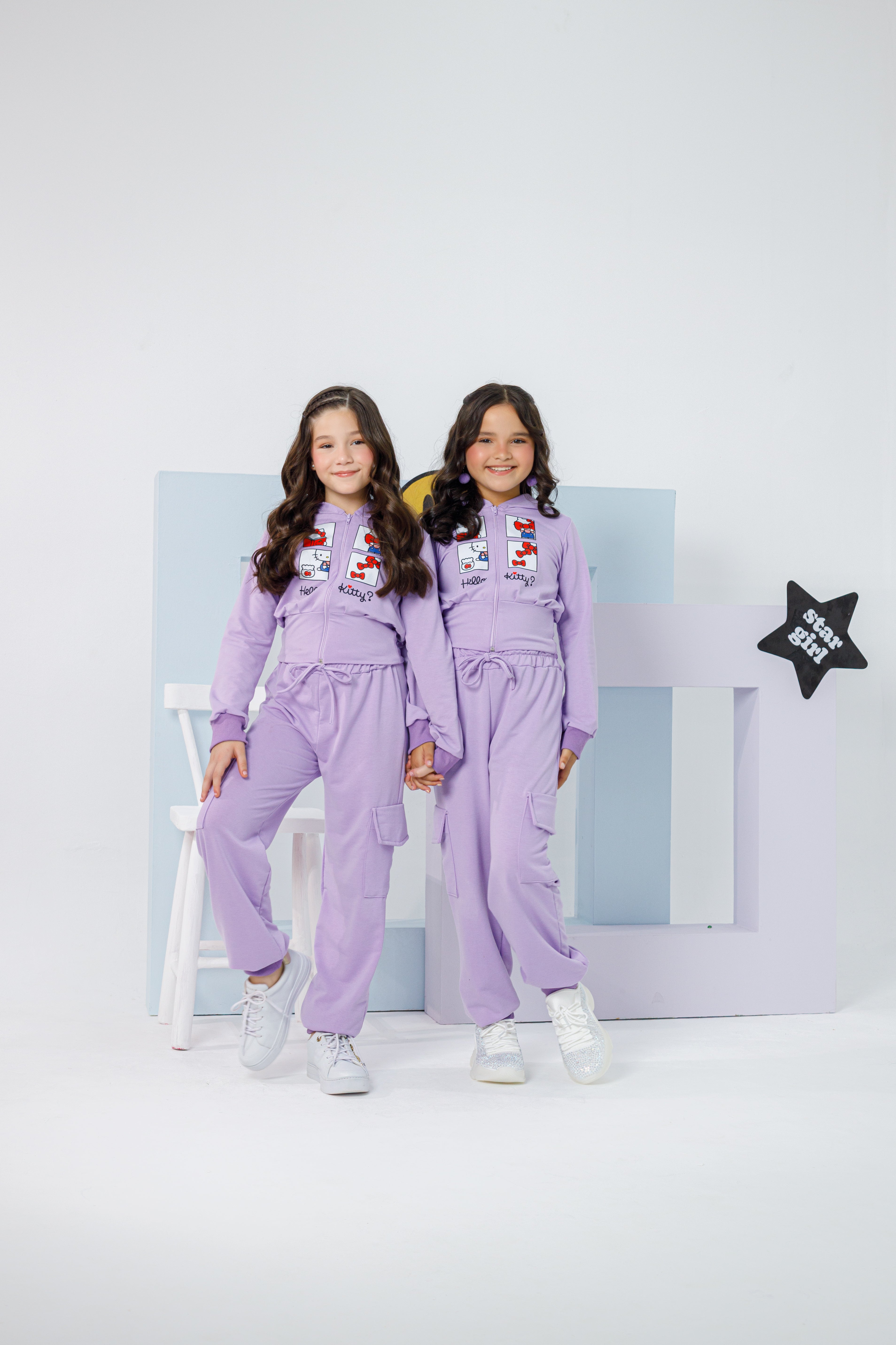 Conjunto HelloKitty lilás