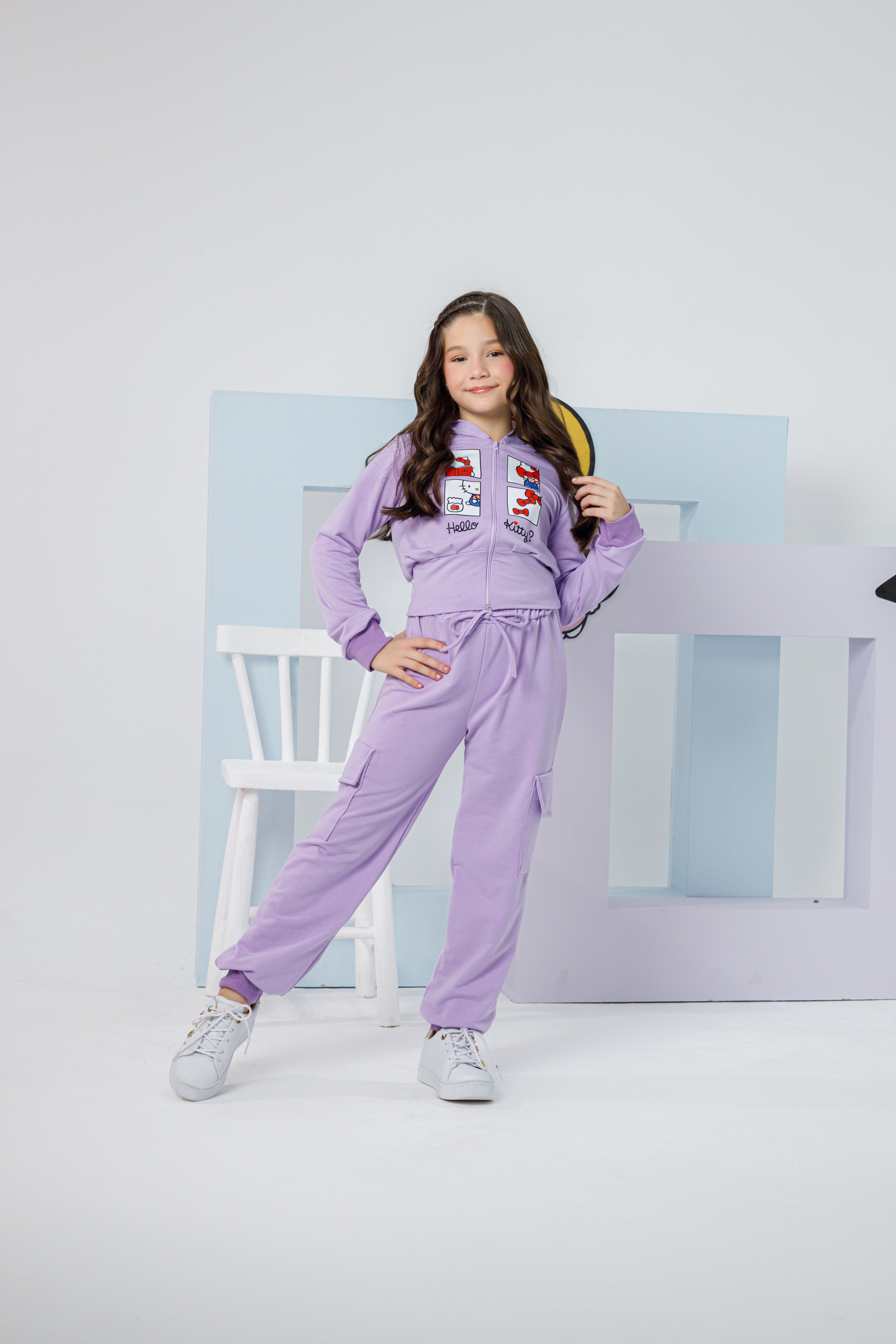 Conjunto HelloKitty lilás