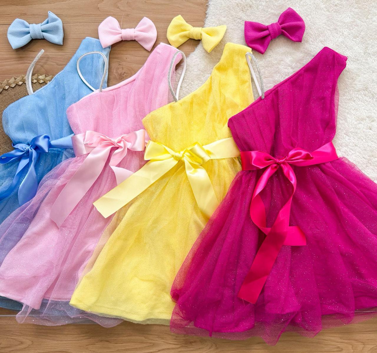 Vestido assimétrico Colors 841