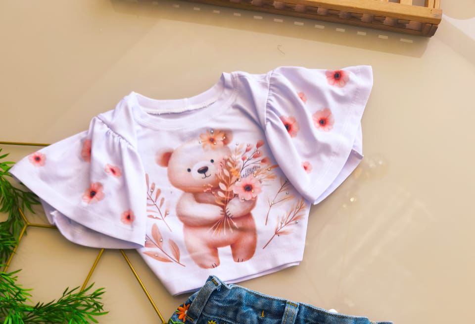 Blusa godê urso fofinho