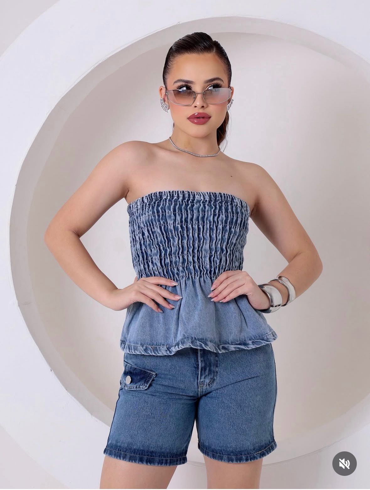 Short / bermuda jeans dt aba