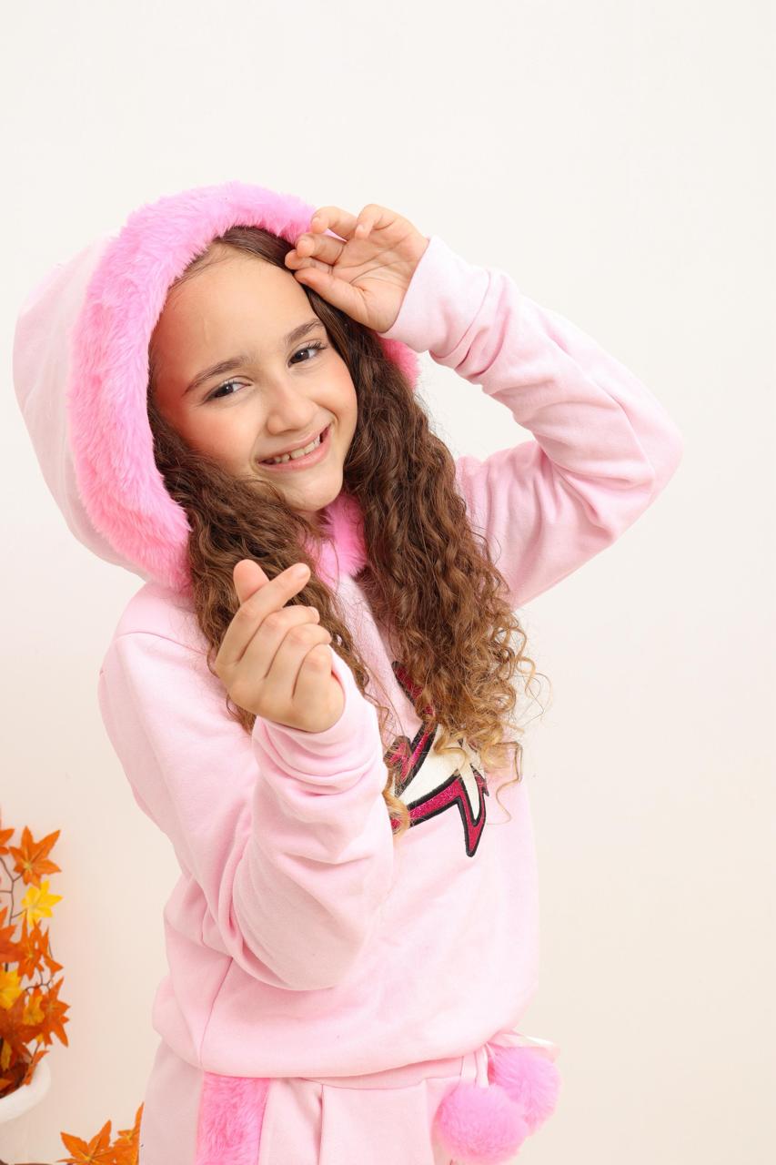Conjunto moletom emilly vick rosa