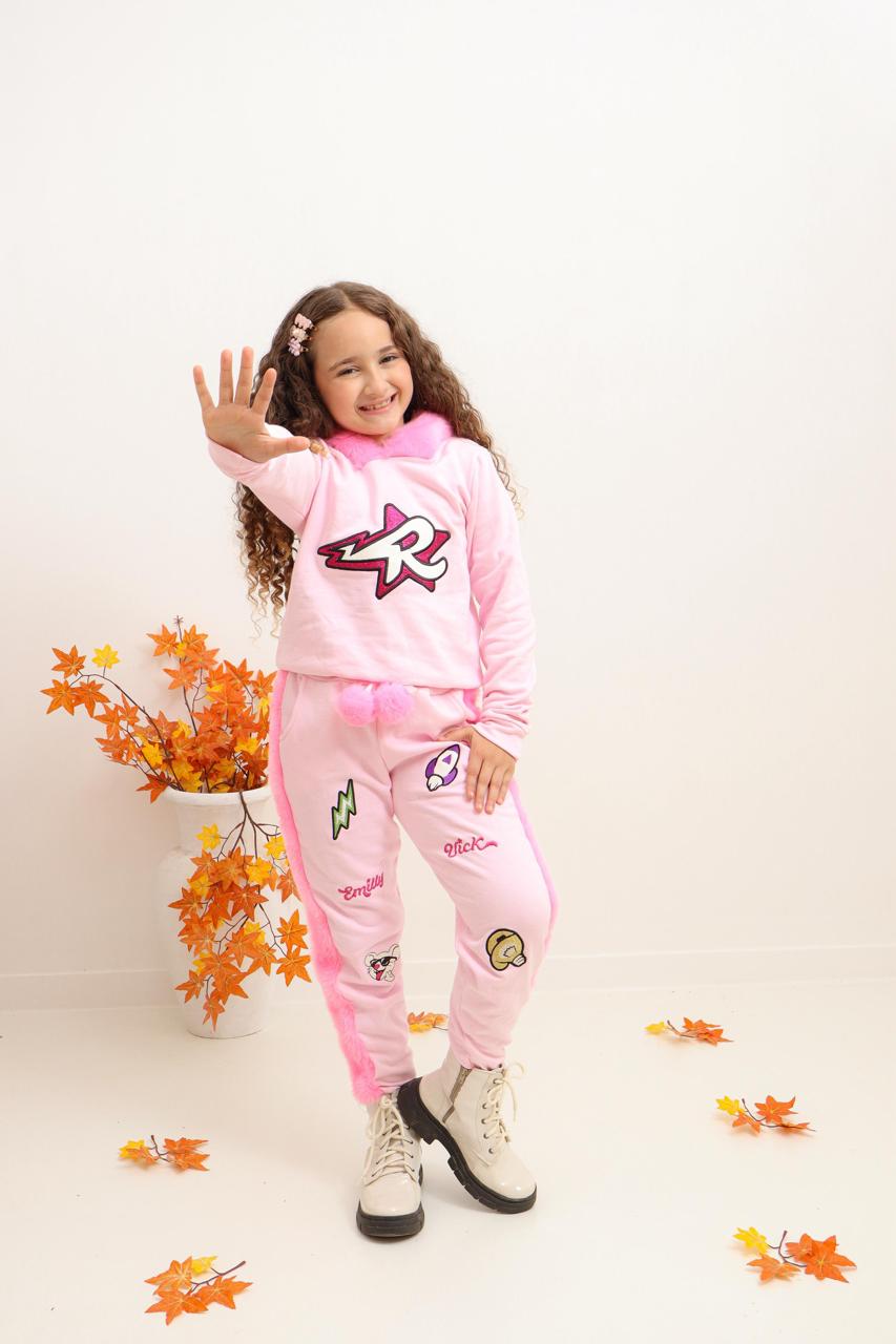 Conjunto moletom emilly vick rosa