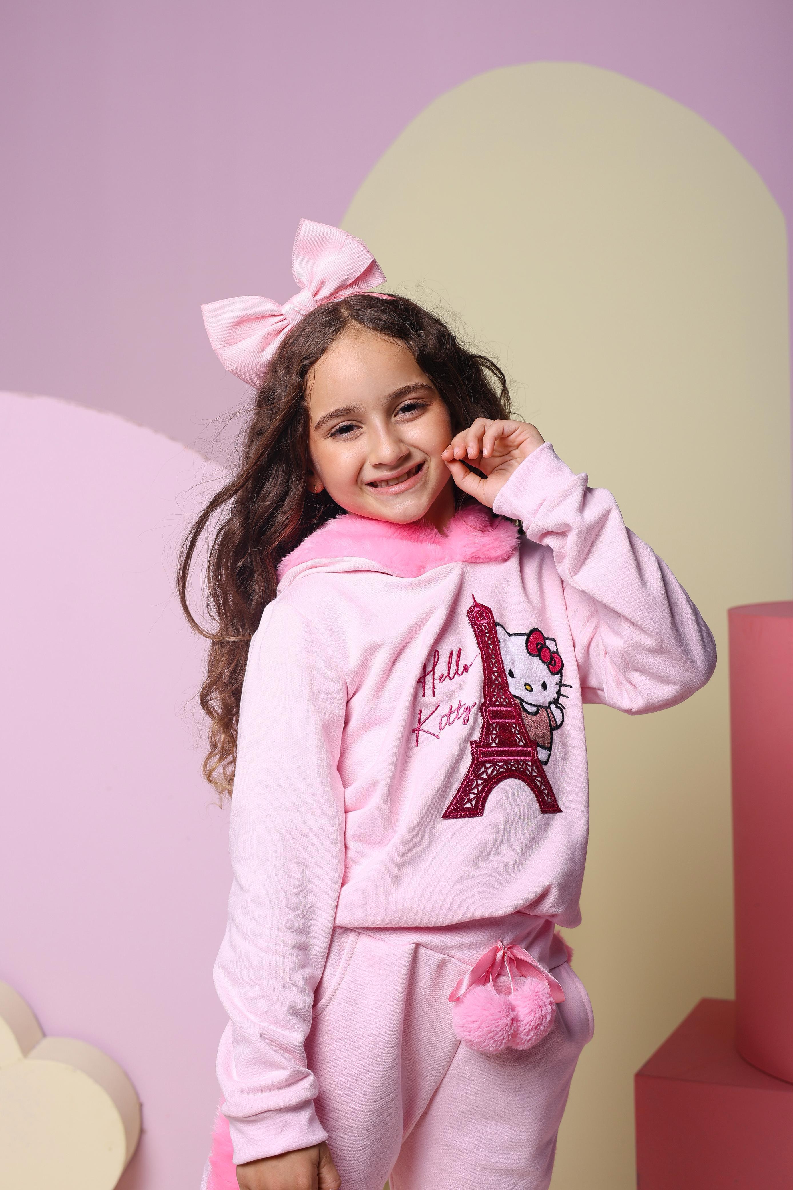 Conjunto moletom Hello kitty rosa