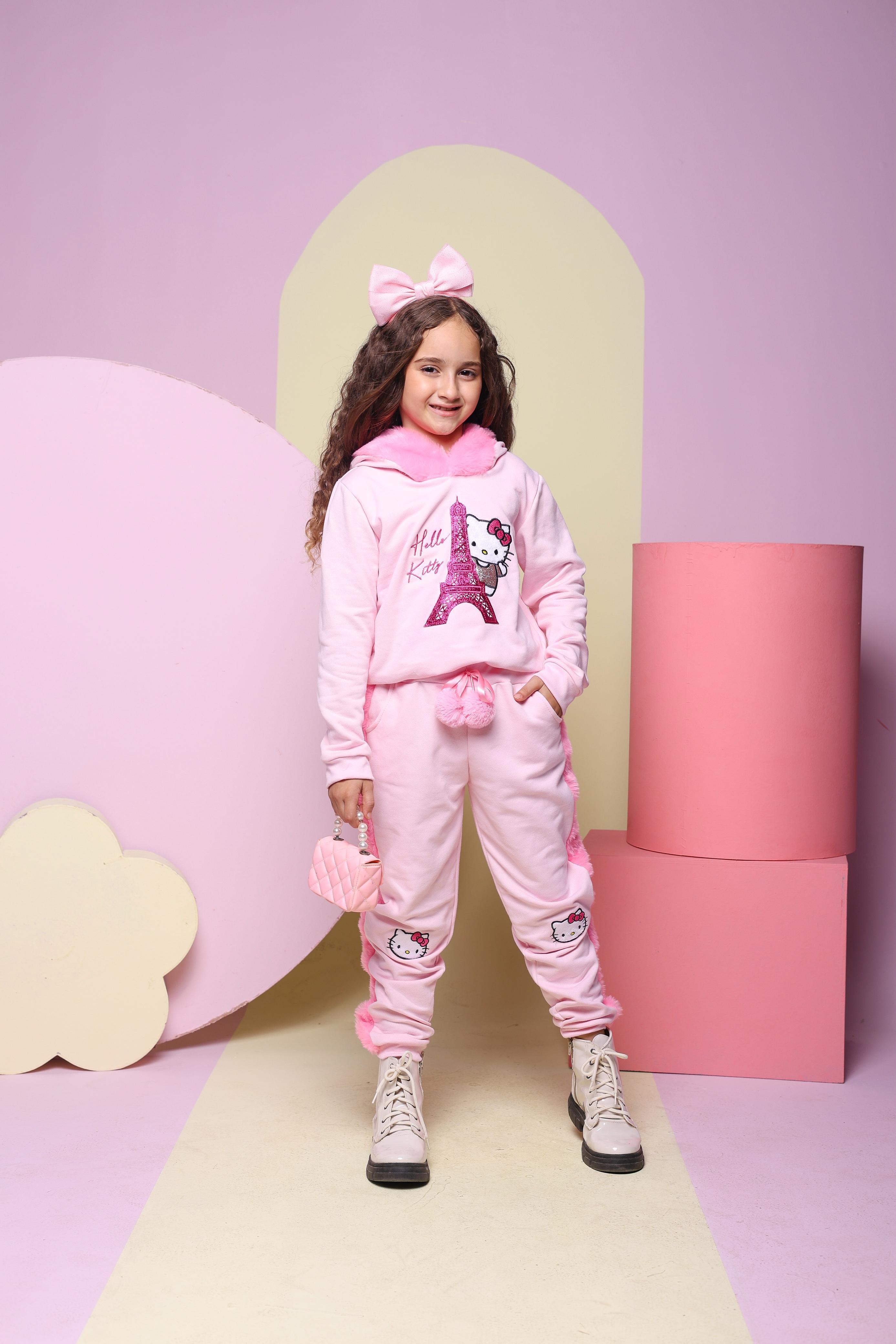 Conjunto moletom Hello kitty rosa