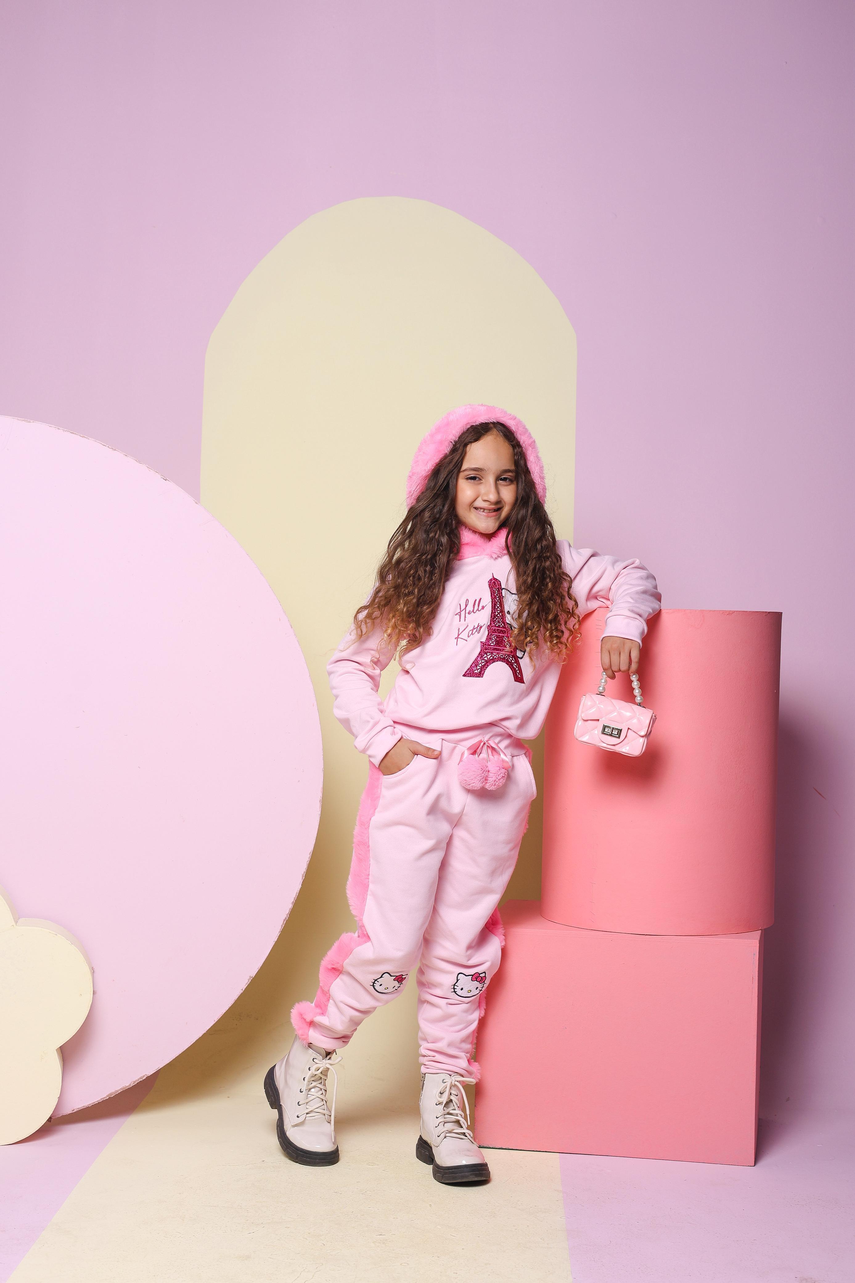 Conjunto moletom Hello kitty rosa