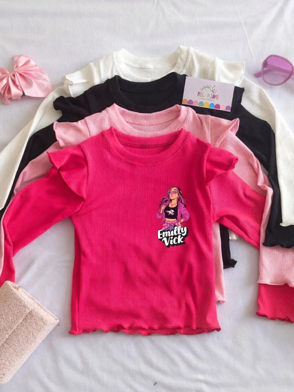 BLUSA MANGA LONGA  EMILLY VICK FRENTE COSTA