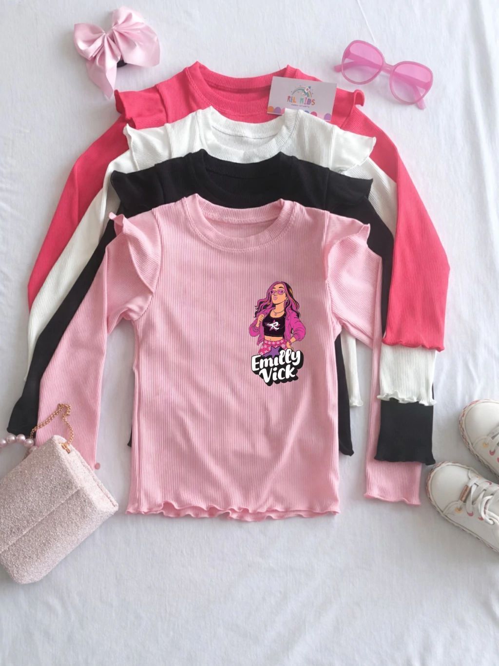 BLUSA MANGA LONGA  EMILLY VICK FRENTE COSTA