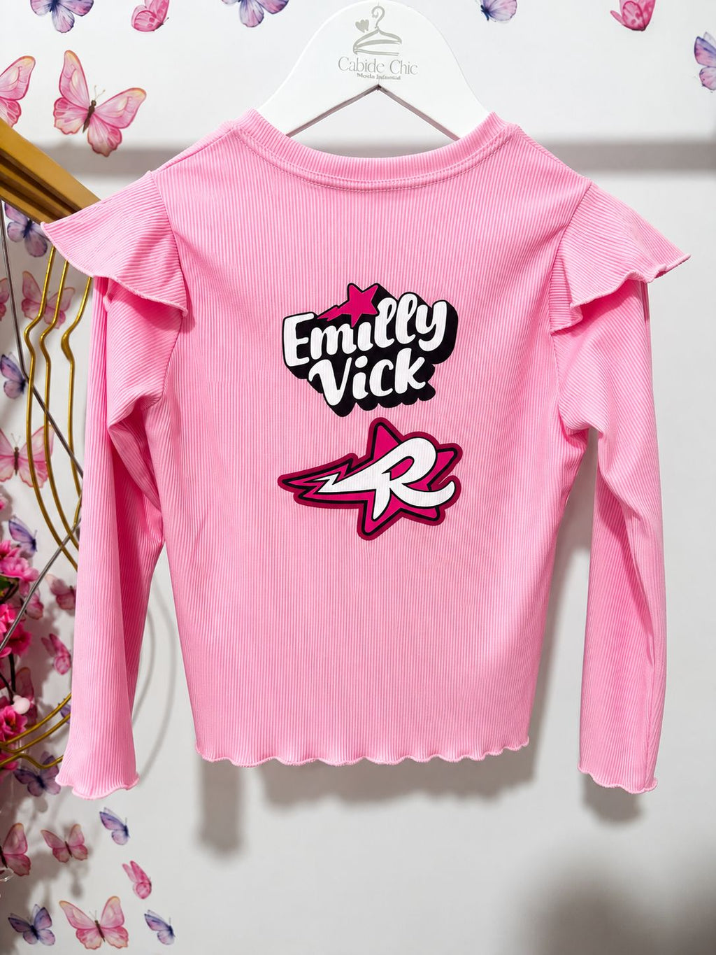 BLUSA MANGA LONGA  EMILLY VICK FRENTE COSTA