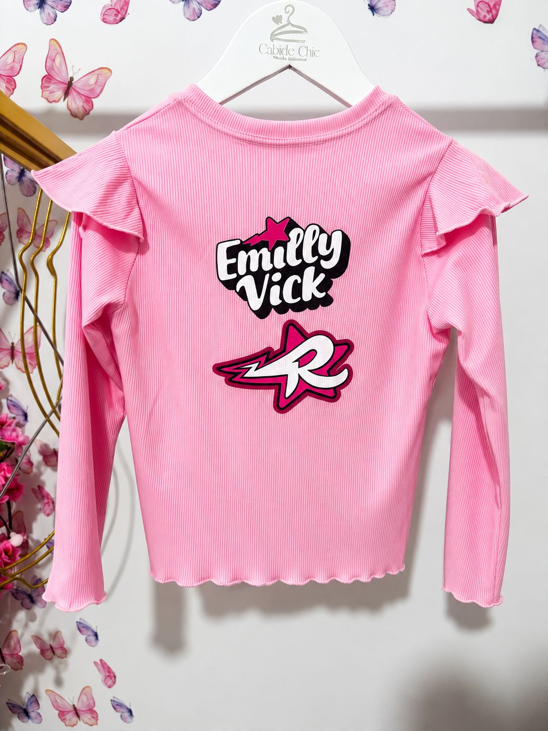 BLUSA MANGA LONGA  EMILLY VICK FRENTE COSTA