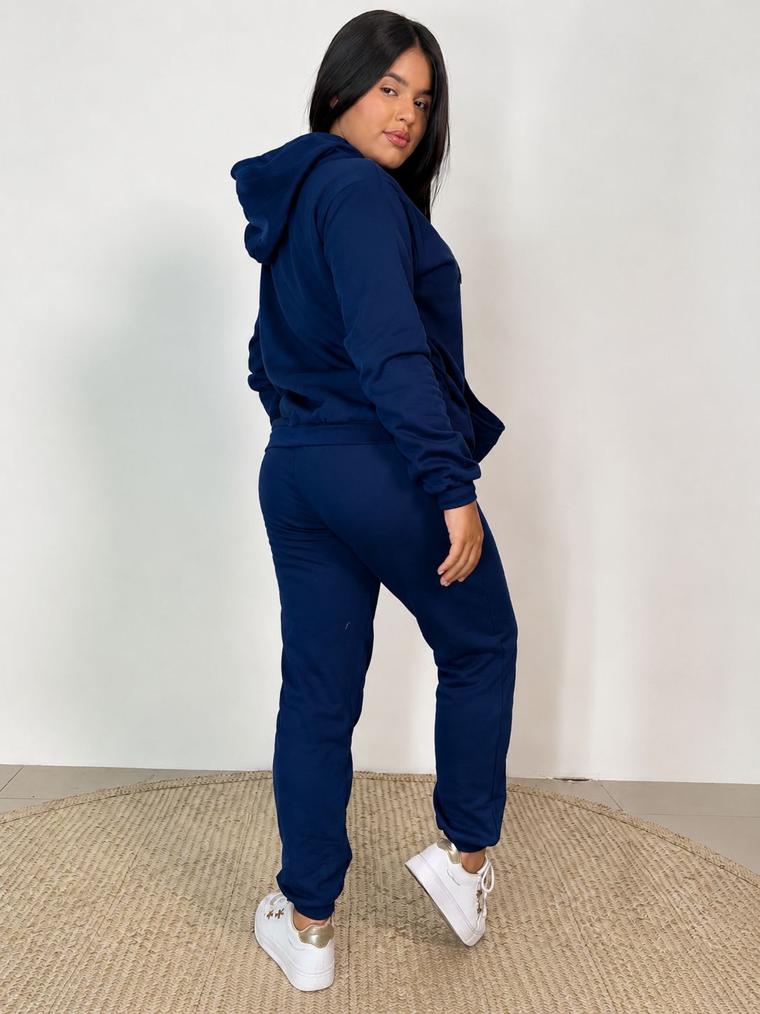 Conjunto azul Moletom Juvenil Flanelado