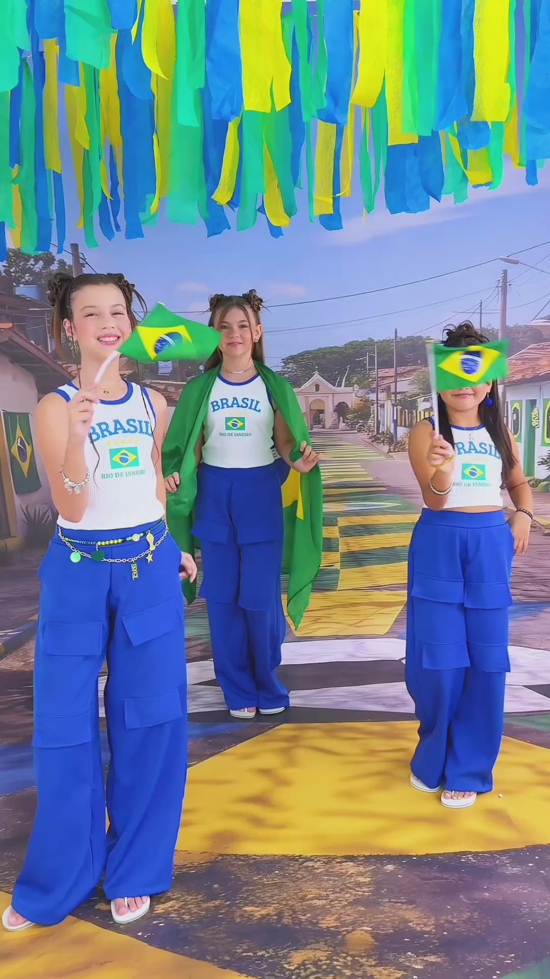 Conjunto Pérola Azul Brasil 🇧🇷💙