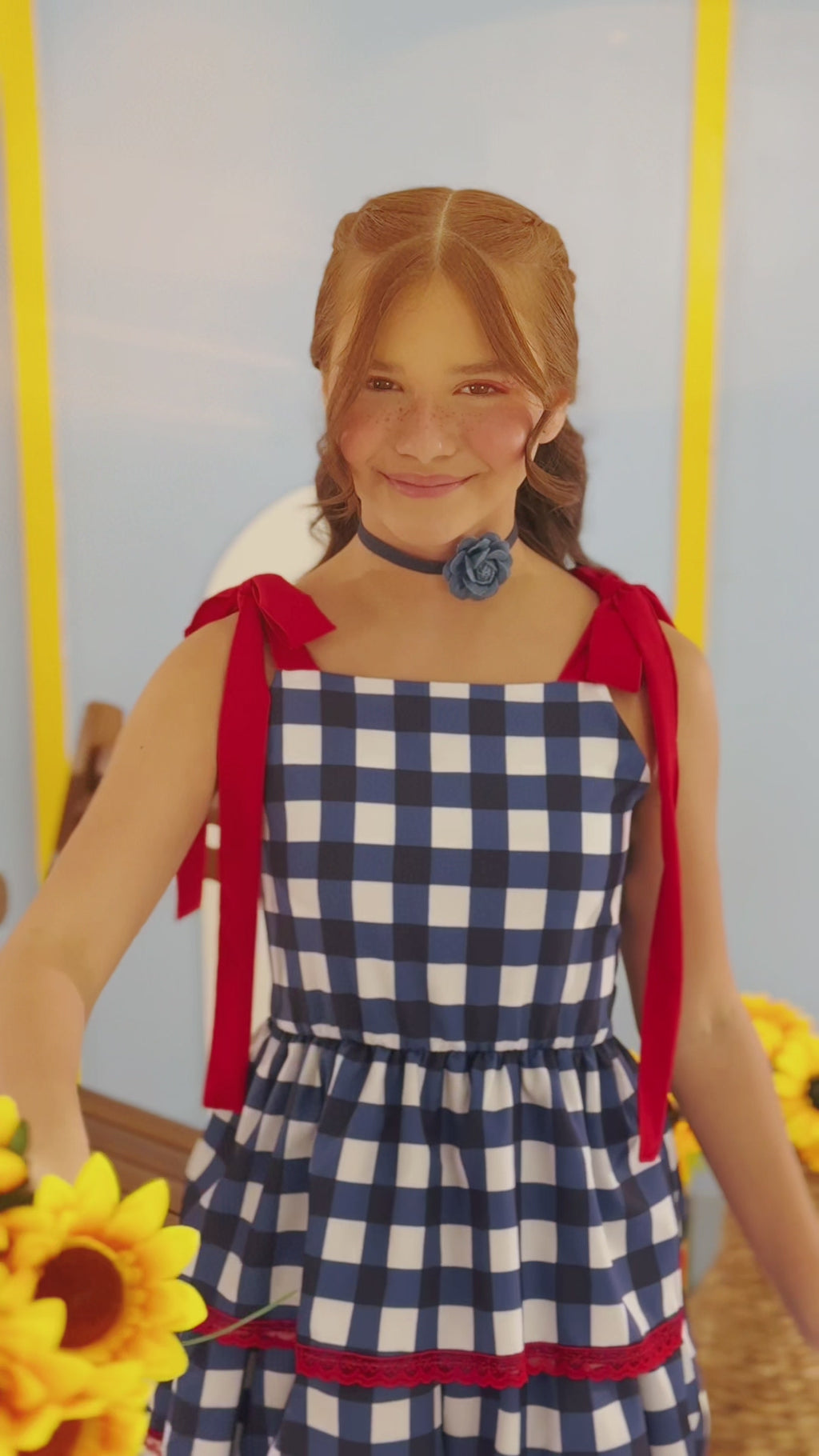 VESTIDO ANALU azul