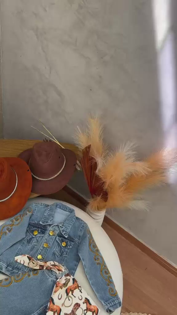 Conjunto- calça jeans + jaqueta