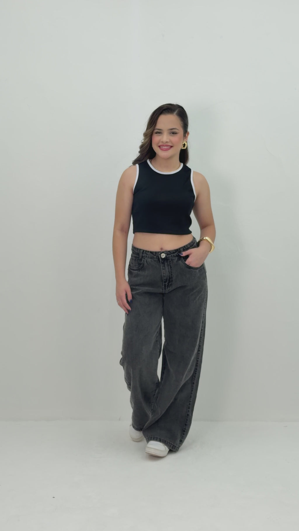 Calça Wide Leg Black – Ref. 186