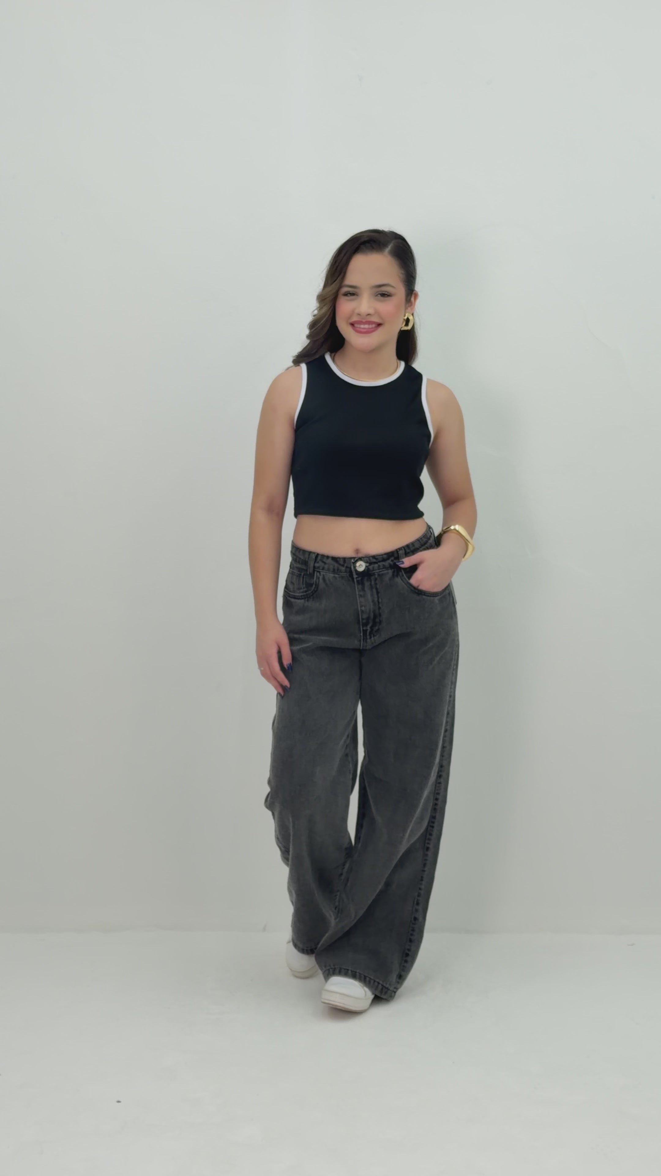 Calça Wide Leg Black – Ref. 186