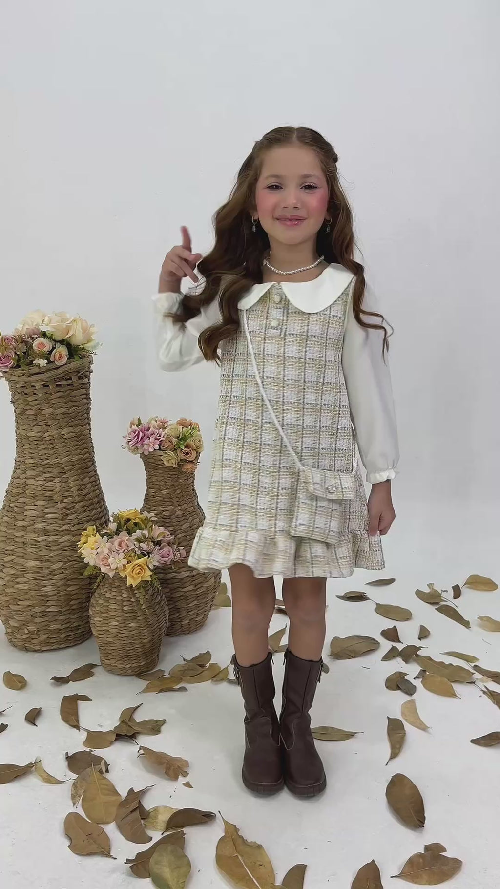 Vestido Madeline bege