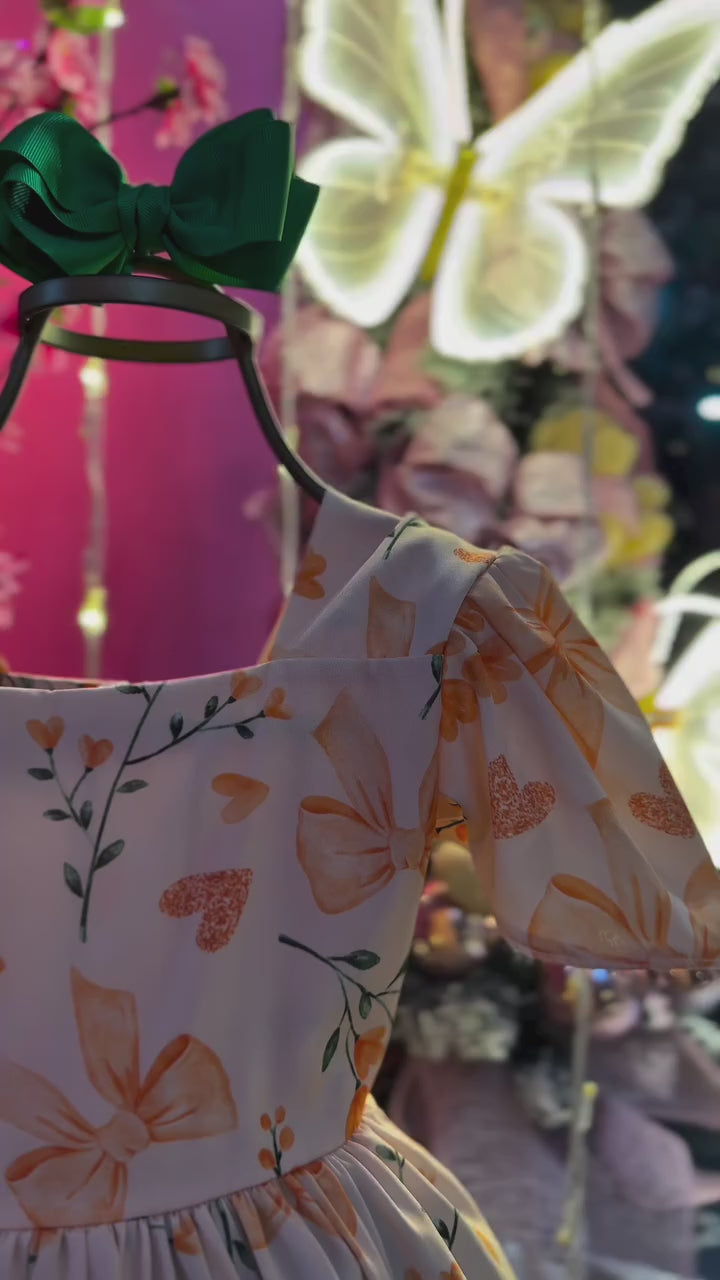 Vestido realeza laço